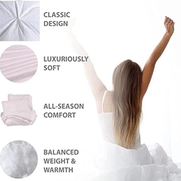 NWOT Crown Collection Pink Down Alternative Pinch Pleated Comforter- Queen Size - Picture 8 of 9